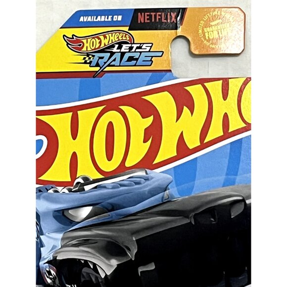 Hot Wheels Hotweiler HW Mega Bite 2024 Lets Race Black Blue Diecast NOC - Picture 4 of 7
